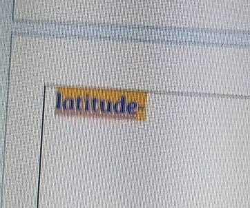 latitude-