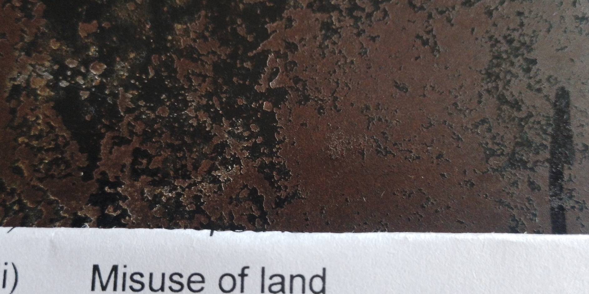 Misuse of land