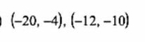 (-20,-4),(-12,-10)