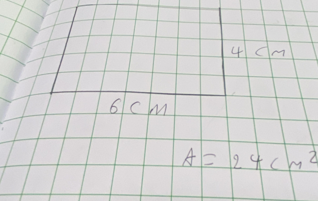 4 Cm
6 cM
A=24cm^2