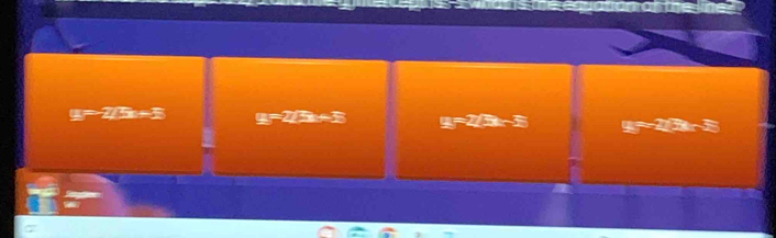 y=2/5x-5 y=27x+5 _ u=x-3 y=23x-8