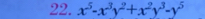 x^5-x^3y^2+x^2y^3-y^5