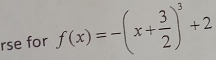 rse for f(x)=-(x+ 3/2 )^3+2