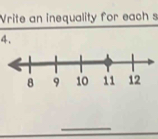 Vrite an inequality for each s 
4. 
_