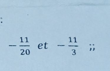 - 11/20  et - 11/3 ;;