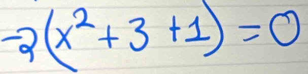 -2(x^2+3+1)=0