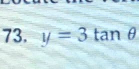 y=3 tan θ |