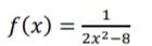 f(x)= 1/2x^2-8 