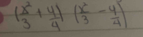 ( x^2/3 + y/4 )( x^2/3 - y/4 )^2