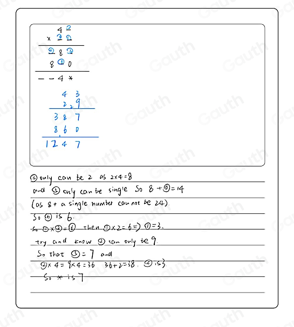 Solved: [JMC 1999 Q25] The two-digit by two-digit multiplication on the ...