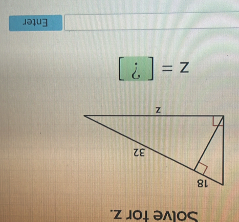 Solve tor z.
z= | ( 
Enter