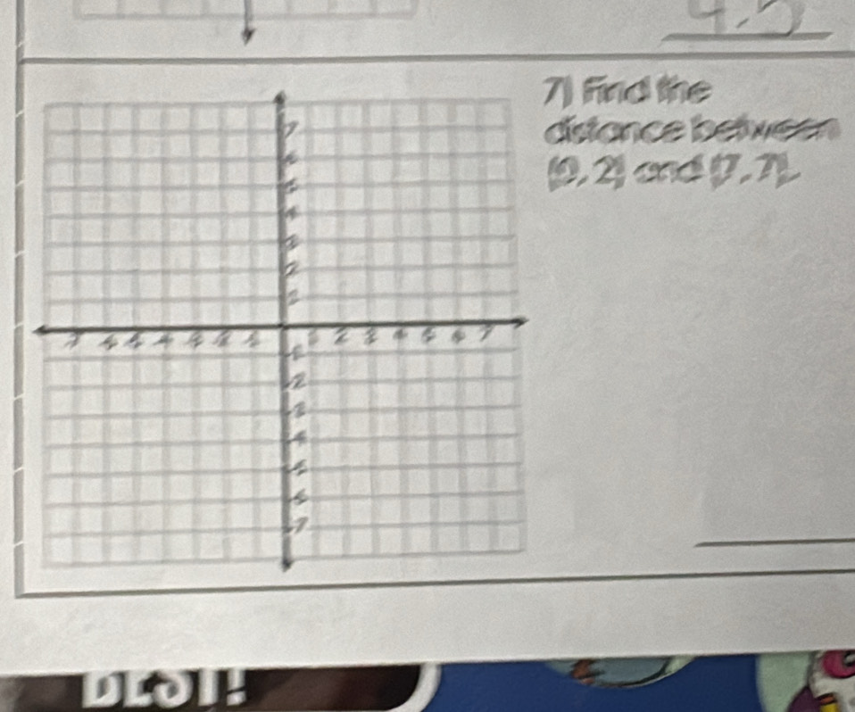 ) Find the 
istance belween
(0,2) and y N