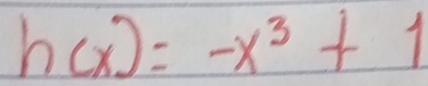 h(x)=-x^3+1