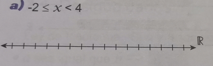 -2≤ x<4</tex>