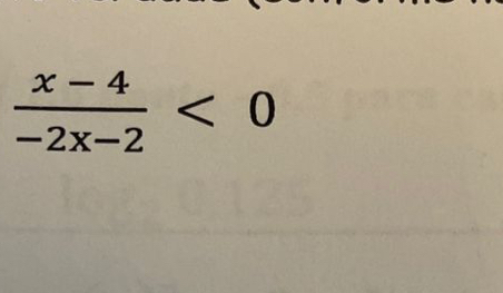  (x-4)/-2x-2 <0</tex>