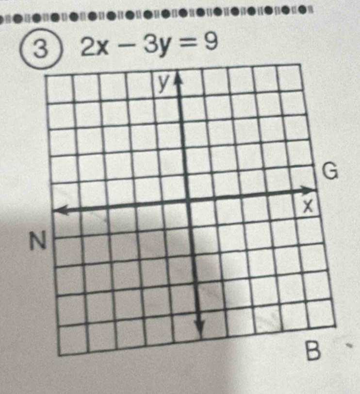 3 2x-3y=9