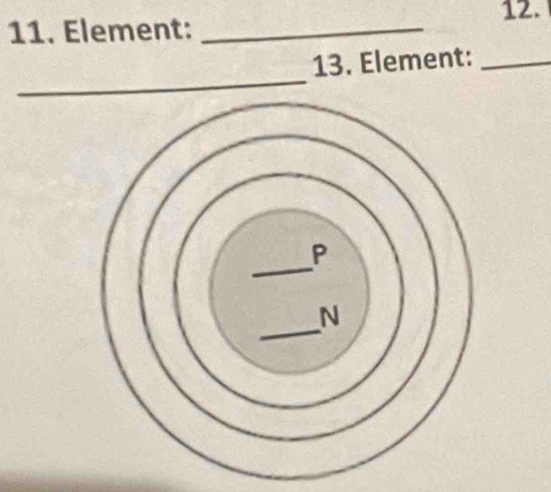 Element:_ 
_ 
13. Element:_