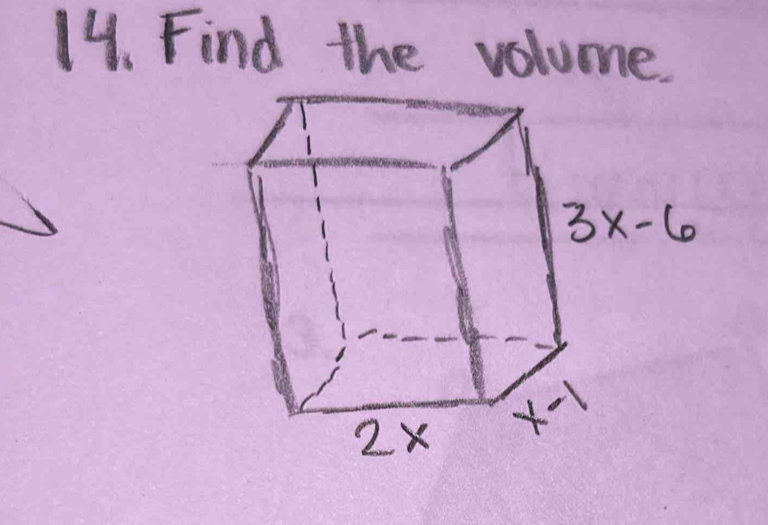 Find the volume.