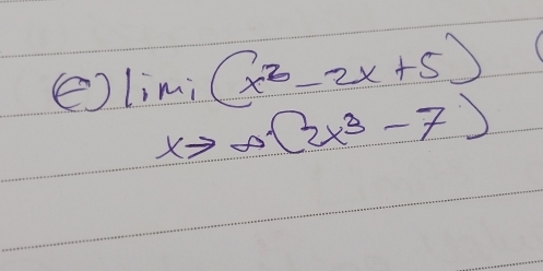 ( limlimits _xto ∈fty (x^2-2x+5)