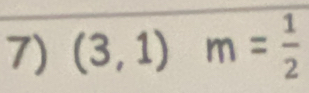 (3,1)m= 1/2 