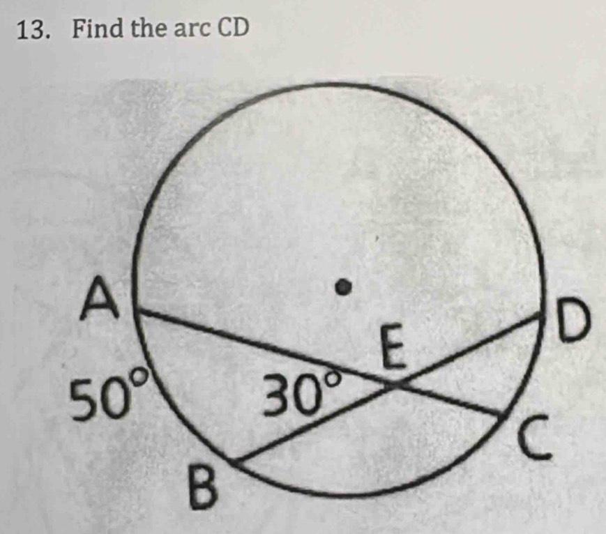 Find the arc CD
D