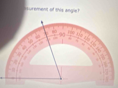 surement of this angle?