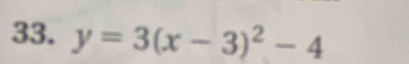 y=3(x-3)^2-4