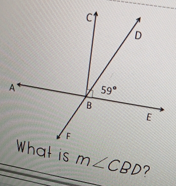 What is m∠ CBD ?