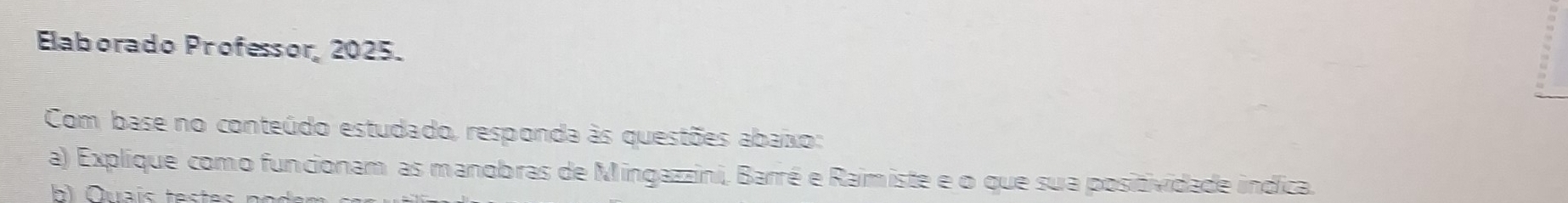 Resolvido:Elaborado Professor, 2025. Com base no conteúdo estudado ...
