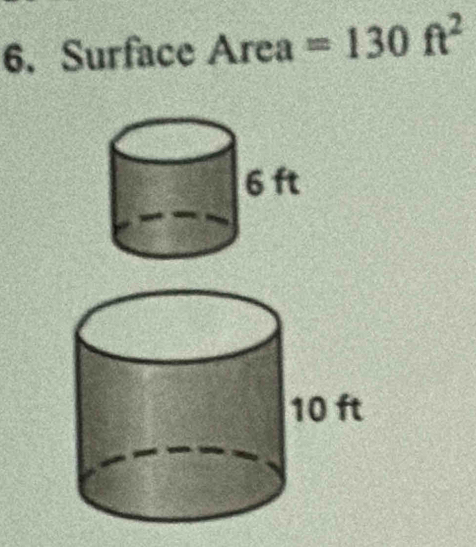 Surface Area =130ft^2