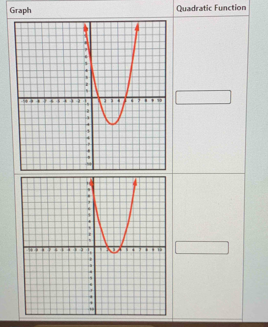 Graph Quadratic Function