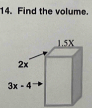 Find the volume.