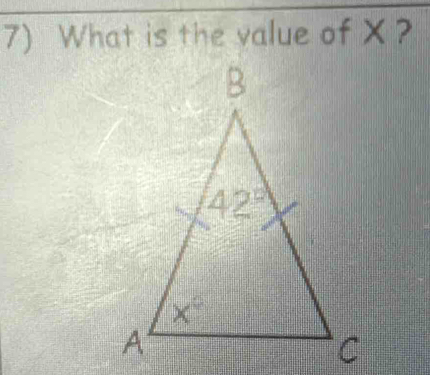 What is the value of X ?