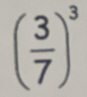 ( 3/7 )^3