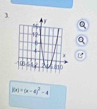 f(x)=(x-4)^2-4