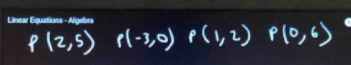 P(2,5)p(-3,0)p(1,2) P(0,6)