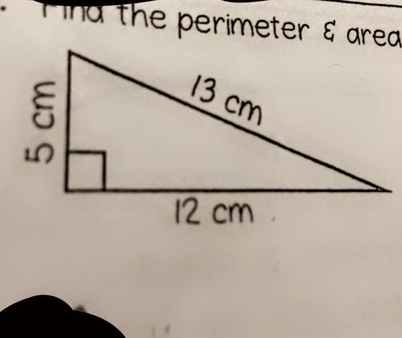 nd the perimeter & area