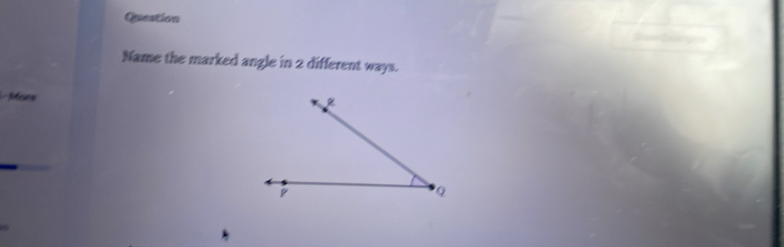 Question 
Name the marked angle in 2 different ways. 
Mars 
_