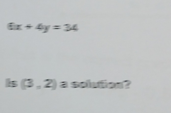 6x+4y=34
Is (3,2) as 0).60° 7