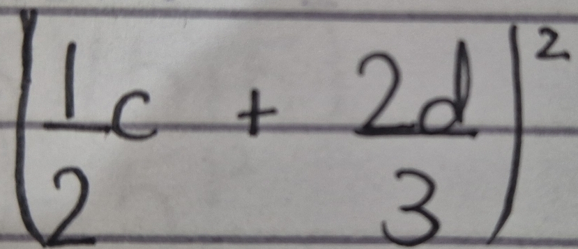 ( 1/2 c+ 2d/3 )^2