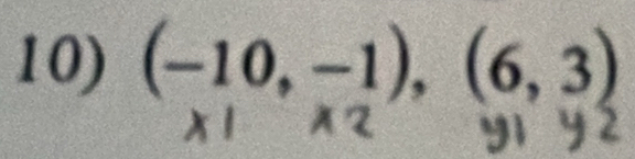 (-10,-1),(6,3)