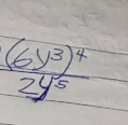 frac (6y^3)^42y^5