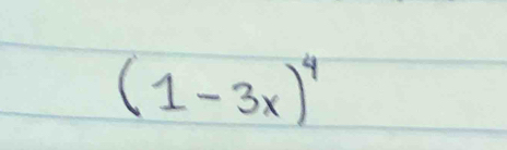 (1-3x)^4