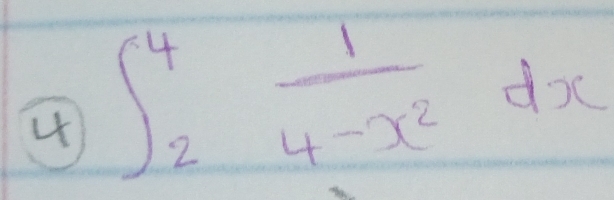 4 ∈t _2^(4frac 1)4-x^2dx