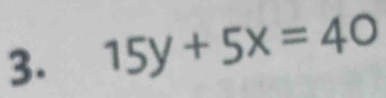 15y+5x=40