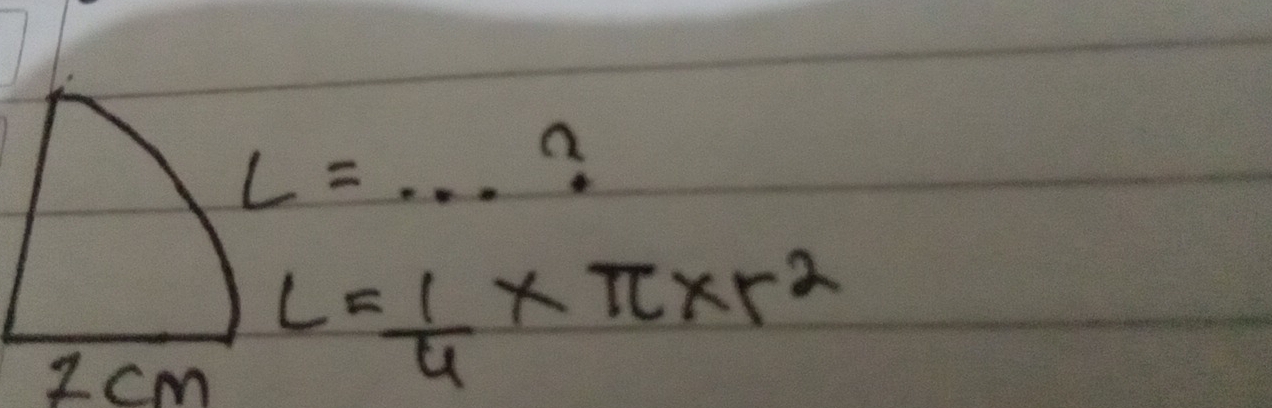 L= _ 
a 
Icm
L= 1/4 * π * r^2