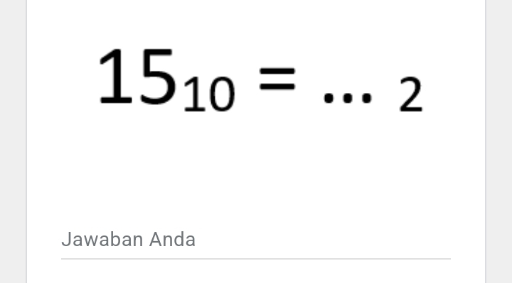 15_10=
2 
Jawaban Anda