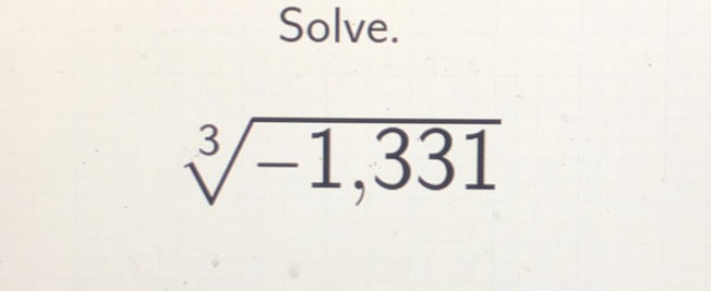 Solve.