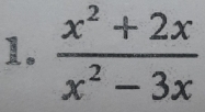  (x^2+2x)/x^2-3x 