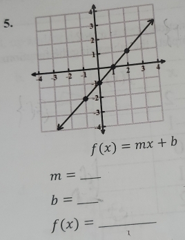 f(x)=mx+b
m= _
b= _
f(x)= _  t